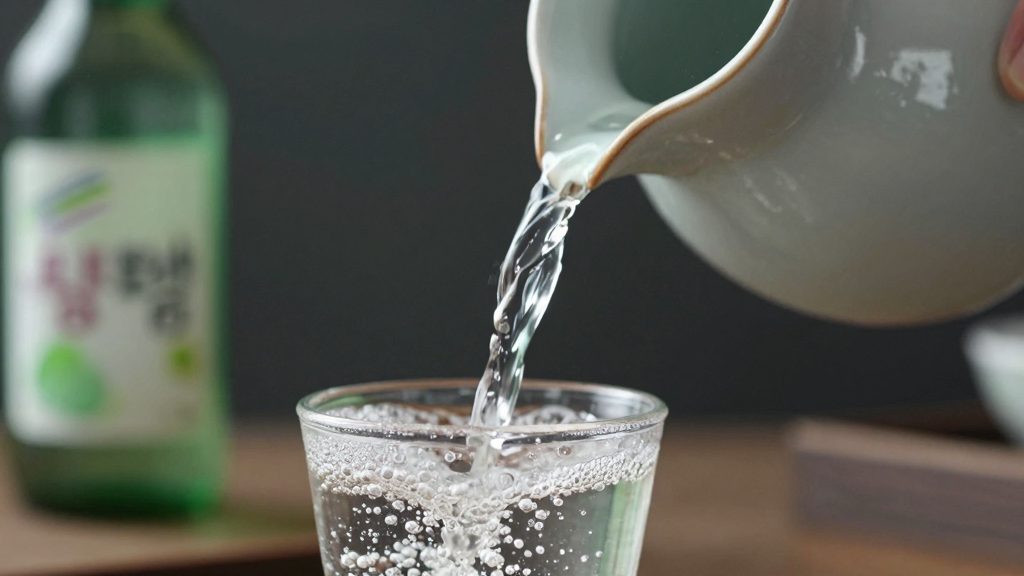 Un verre de soju parfait : comment déguster le soju frais avec élégance chez vous