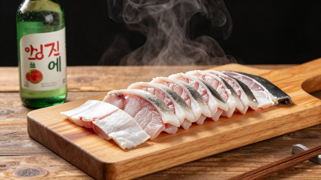 O sabor do soju também varia: soju de peixe cru vs soju de milho preto, qual combina melhor?
