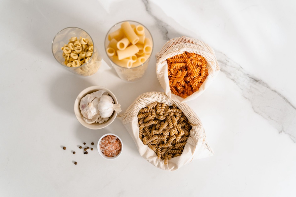 Diferentes tipos de pasta seca