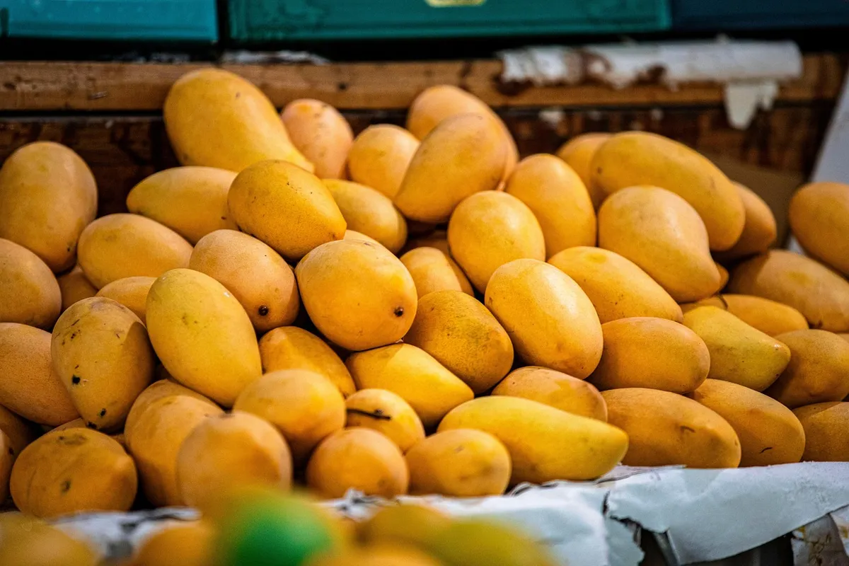 mango, fruit, market, food, mango, mango, mango, mango, mango, China, Panzhihua, Sichuan