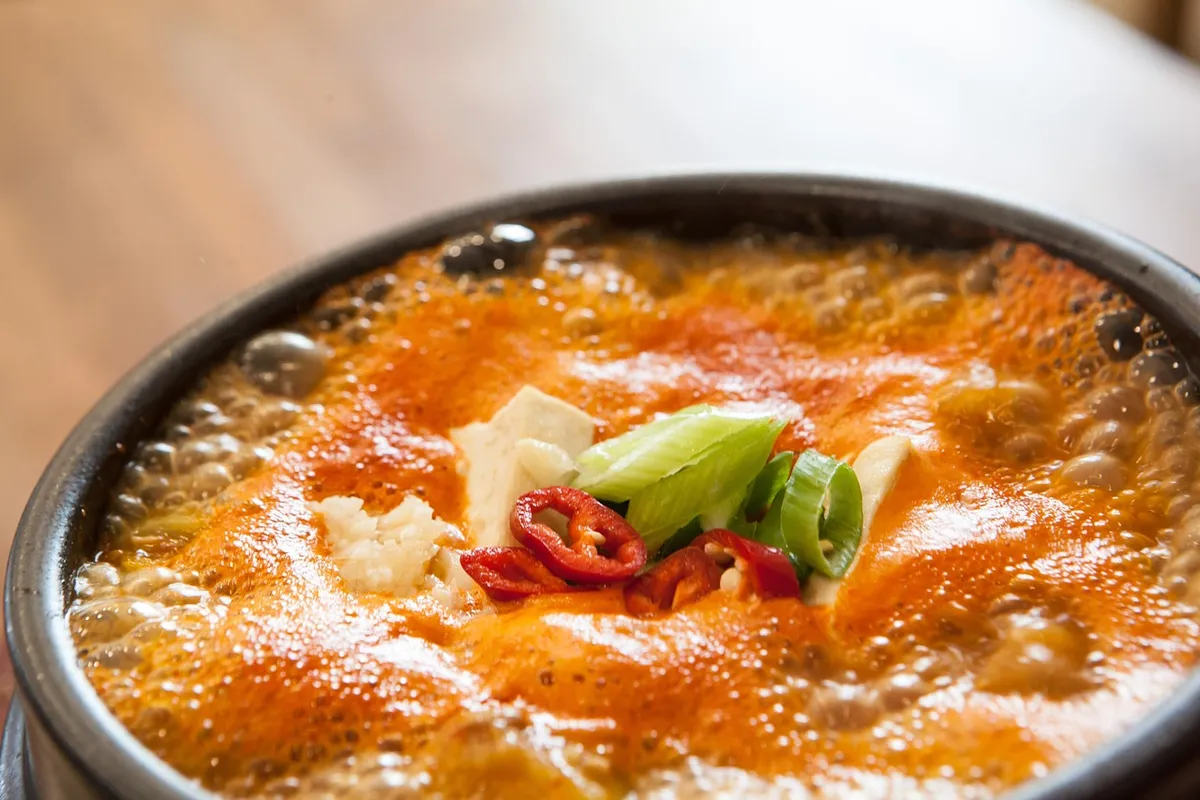 korean, ttukbaegi, cheonggukjang, kfood, korea, food, stew, dish